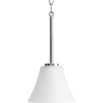 Progress Lighting P5300 Nickel Bravo Single 7"W Mini Pendant - New Box. Fixed Price $30.00.