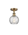 Innovations Lighting 516-1C-11-6 Athens Semi-flush 6"W Brushed Brass /. Fixed Price $178.20.