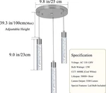 Pnoukf 3-LIGHT Pendant Lights Led Kitchen Island Hanging Fixture,. Fixed Price $37.00.