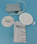 New Commercial Electric 91468 White Slim Baffle Led Canless Recessed Light. Fixed Price $14.99.
