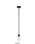Hampton Bay Pavlen 5.5 Inch 1-LIGHT Bronze Mini Pendant With Clear Glass Shade. Fixed Price $17.97.
