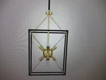 Hukoro Alfa 9-LIGHT 12.2 In. Modern Lantern Pendant With Matte Black. Fixed Price $59.46.