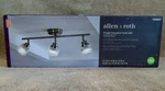 Allen + Roth Portico 3-LIGHT 21" Brushed Nickel Flush Mount Fixed Track. Fixed Price $48.95.