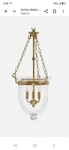 Pair Of Kichler Belleville Brass Pendant #0616018 Light Fixture. Fixed Price $412.00.