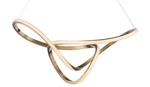 ET2 E20454 Perpetual 32"W Led Abstract Chandelier - Brushed Champagne. Fixed Price $2258.00.