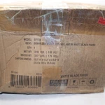 Henn&hart Ellis Flush Mount With Fabric Shade In Matte Black/white 12" SF1504. Fixed Price $25.24.