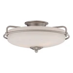 Griffin 3 Light Semi-flush Mount 7 Inches High-antique Nickel Finish. Fixed Price $279.99.