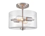 Millennium Lighting 2710 Verlana 11"W Semi-flush Drum Nickel. Fixed Price $115.90.