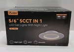 Amico 5/6" 5CCT In Led Can Lights W/night 12 Pack New. Fixed Price $60.00.
