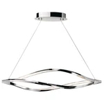 Elan Meridian Light 11" Led Chandelier, Chrome/etched Acrylic - 83386. Fixed Price $1369.99.