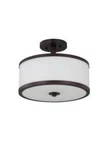 Sunset 3-LIGHT 100W Mb Payton Semi-flush Mount F21008-64. Fixed Price $44.99.