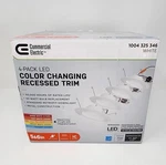 Commercial Electric 5/6 In. Cec T20 New Construction/remodel White Dimmable Led. Fixed Price $19.99.