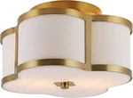 13" Brass Gold Modern Scalloped Led Flush Mount Ceiling Light Fixture, White. Fixed Price $143.99.