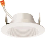 Juno 4" Retrofit Led Recessed Downlight, White Baffle Trim 2700K 650 Lumen. Fixed Price $12.99.