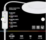 Commercial Electricslim Baffle Integrated Led 4 Round Adj Color Temp Canless. Fixed Price $42.49.