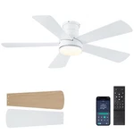 Ceiling Fan 46 Inch Flush Mount Dc Motor Blades Remote White 8502 Hounberi. Fixed Price $89.99.
