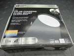 Commercial Electric 11 In. Matte Black Led Dimmable Selectable Cct Flush Mount. Fixed Price $5.99.