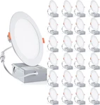 24-PACK 6" Ultra-thin Led Recessed Lights 6500K Daylight For Home & Office. Fixed Price $133.99.