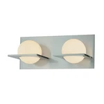 2 Light Vanity Wall Fixture Chrome Finish Floating Orb Modern Bathroom Alico Elk. Fixed Price $28.94.