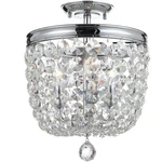 Crystorama 783-CH-CL-MWP Archer Semi-flush Mount Polished Chrome. Fixed Price $161.02.