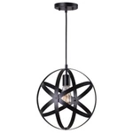 Home Decorators Collection Mini Pendant Light Black Finish Metal Shade. Fixed Price $35.99.