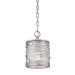 Golden Lighting 1993-M1L Ps Joia Mini Pendant Peruvian Silver With Sterling. Fixed Price $158.99.