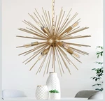 Ziralio 23.8" Modern Sputnik Chandelier 9LIGHT Starburst Fixture Gold 2263. Fixed Price $65.99.