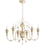 Quorum Salento Light Chandelier, Persian White 6316-6-70. Fixed Price $412.80.