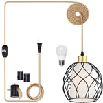 Ruzectt Plug Pendant Light,hanging With Cord,black L.... Fixed Price $74.90.