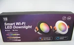 10 Pack Inch Smart Recessed Lighting, Wifi Led Downlight 5W 120V, Dimmable Rgb. Fixed Price $89.95.