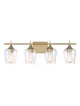 Savoy House 8-4030-4 Brass Octave 4-LIGHT 29"W Bathroom Vanity. Fixed Price $276.00.