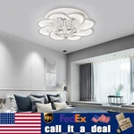 Bedroom Pendant Lamp Led Crystal Ceiling Light Flower Shape Chandelier Fixture. Fixed Price $68.62.