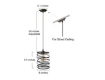 Lnc Industrial 8" 1-LIGHT Rusty Bronze Pendant W/ Cylinder Cage Ceiling. Fixed Price $29.39.