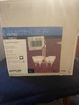 Kichler Cobalt 15 IN.4-LIGHT Brushed Nickel Finish Shaded Circle Mini Chandelier. Fixed Price $100.00.