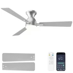 Dolavast Ceiling Fans With Lights And Remote, 52 Inch, Nickel. Fixed Price $89.99.