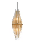Corbett Lighting Theory Pendant 238-41 Gold Leaf Glass Rods Large 22"X8" **new**. Fixed Price $799.99.