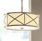 Kichler Edenbrook Brushed Nickel Modern/contemporary Etched Glass Drum Pendant. Fixed Price $169.00.
