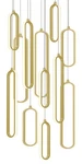 Afx SIEP99LAJD1RND12 Pendant 18"W Led Multi Light - Gold. Fixed Price $1350.00.