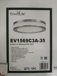 Envirolite Winslow 16 Natural Iron Selectable Led Cct Industrial Flush Mount. Fixed Price $20.00.