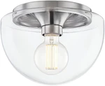 Mitzi Grace 10" Flush Mount Light In Polished Nickel - Stylish Elegance. Fixed Price $195.99.