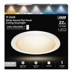 Feit Edgelit In. 11 Frost White Led Flat Panel Light Fixt. Fixed Price $37.21.