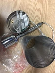 #2 Parts Lot: Home Decor Collection 1-LIGHT Chrome Shade Cylinder Pendant. Fixed Price $25.00.