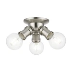 Livex Lighting 47169 Lansdale 3 7"W Flush Mount Ceiling - Nickel. Fixed Price $99.96.