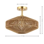 Safavieh Janora 15.75" Flush Mount, Reduced Price 2172753542 FLU4106A. Fixed Price $77.00.