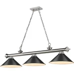 Z-lite 2306-3BN-MB15 Cordon Billiard Pendant, 3-LIGHT 180 Total Watts, Brushe.... Fixed Price $700.15.