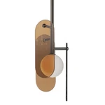 Studio SM24812AM Megalith 7"W Led Abstract Mini Pendant - Gunmetal. Fixed Price $688.00.
