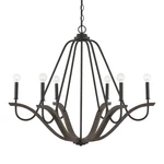 Capital Lighting 447661 Clive 36"W Candle Style - Carbon Grey / Black. Fixed Price $624.00.