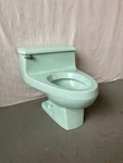 Vtg Nos Piece Low Boy Toilet Sea Mist Honeydew Old American Standard 140-26E. Fixed Price $995.00.