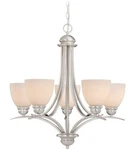 Vaxcel Avalon Light 25 Inch Brushed Nickel Chandelier Ceiling. Fixed Price $298.00.