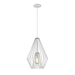 Z-lite Quintus Light Mini Pendant, 12.25X12.25X18.5", Gloss White 442MP12-WH. Fixed Price $184.99.